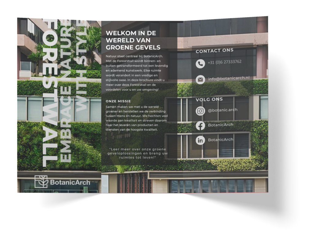 Brochure van de ForestWall.