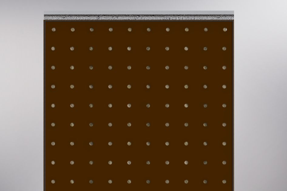 3D model van ontwikkelde groen gevelsysteem